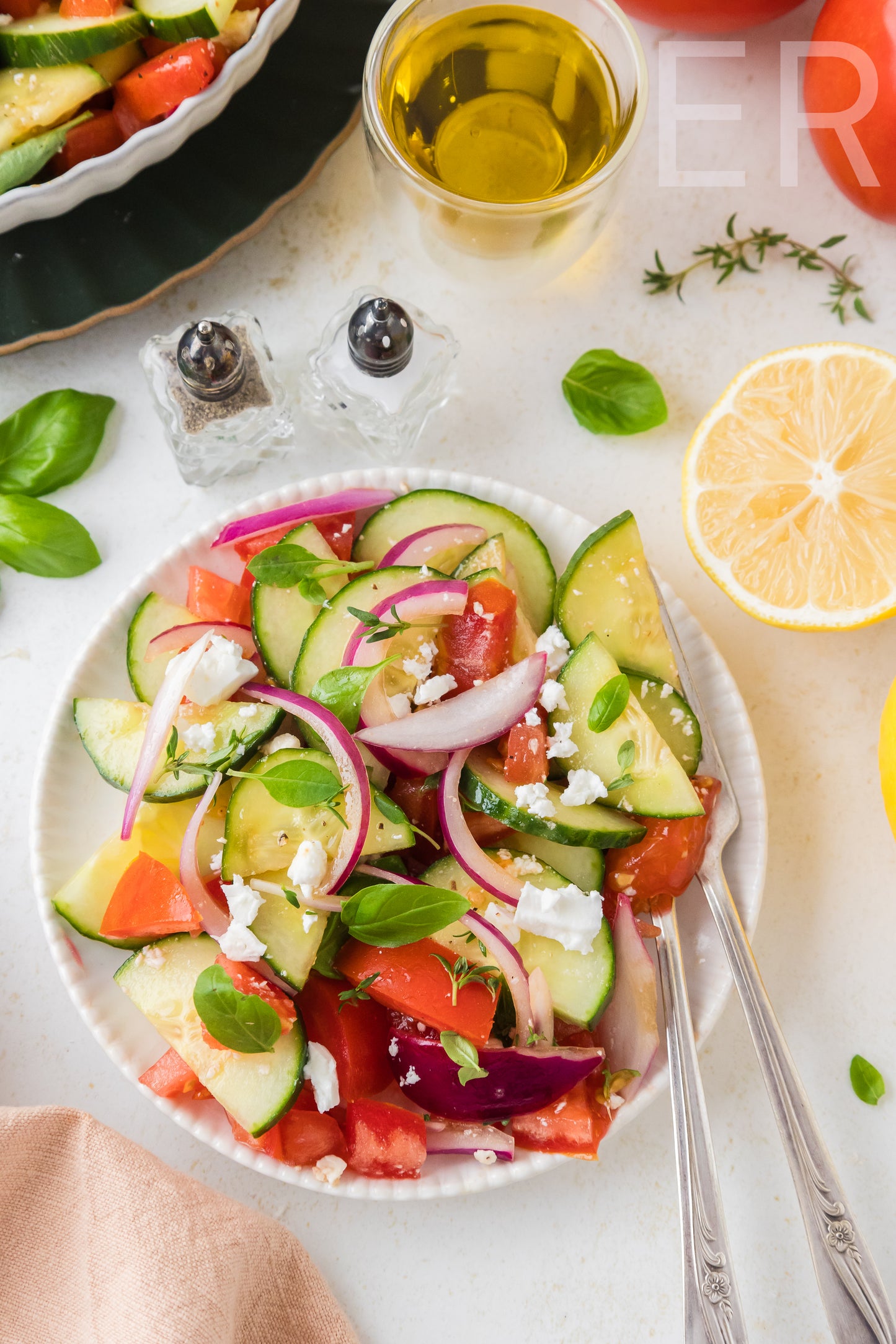 Cucumber Tomato Salad 🥒