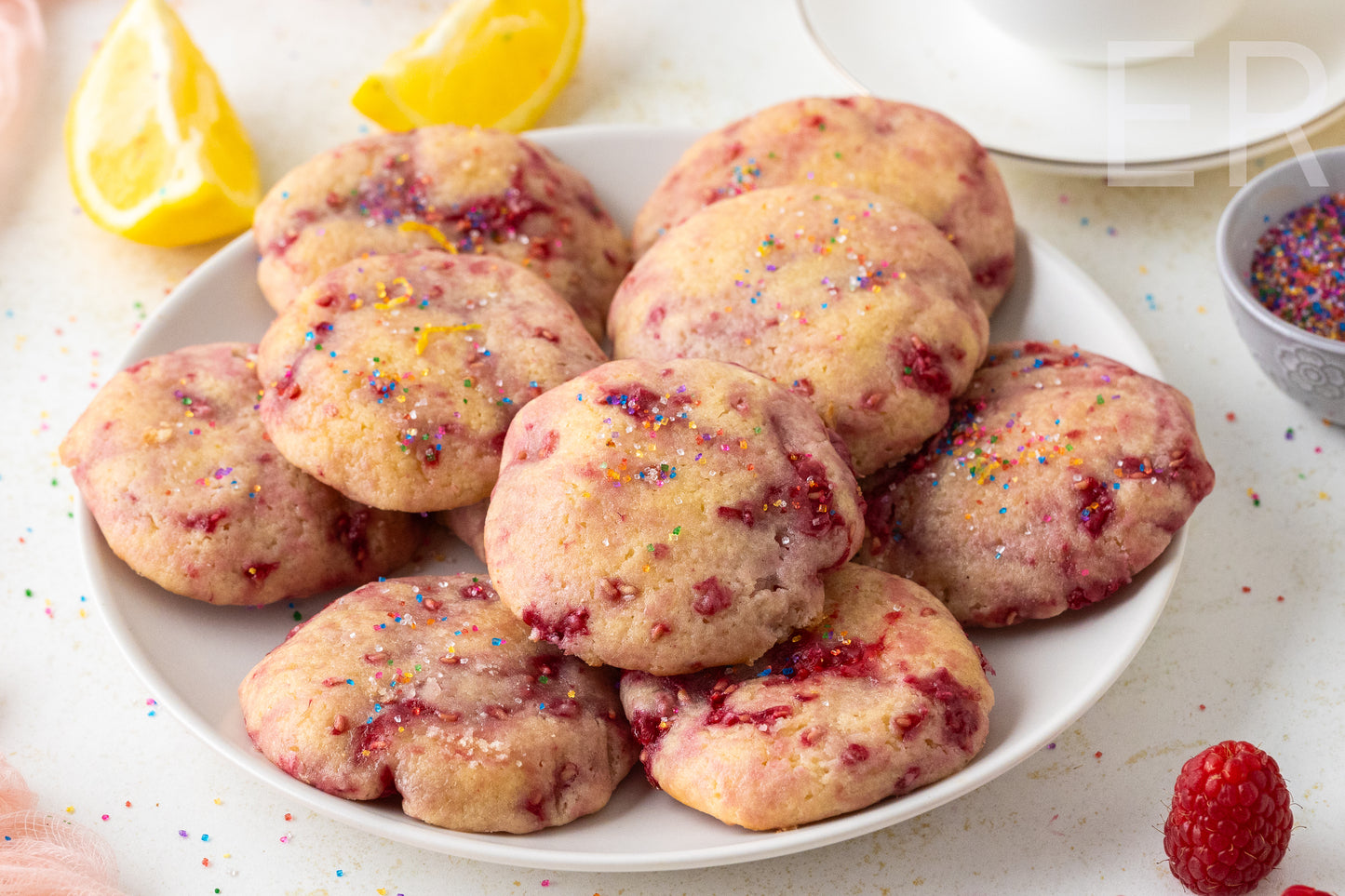 π Lemon Raspberry Cookies