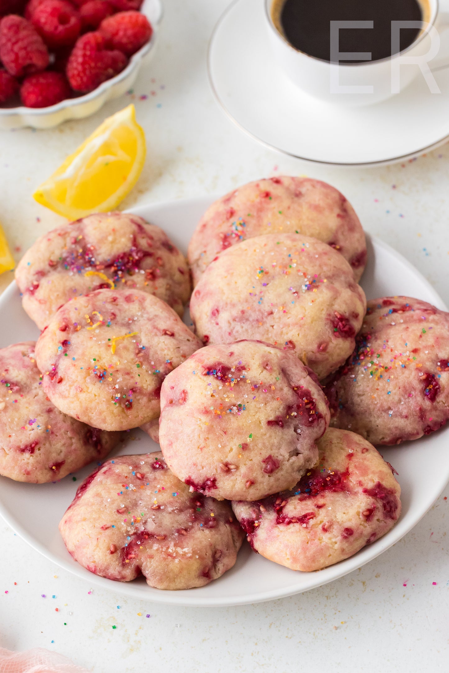 π Lemon Raspberry Cookies
