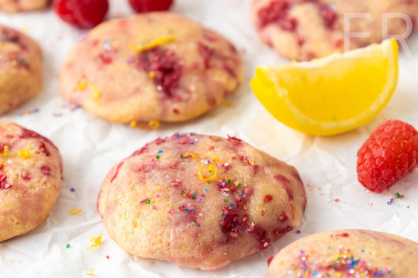 π Lemon Raspberry Cookies