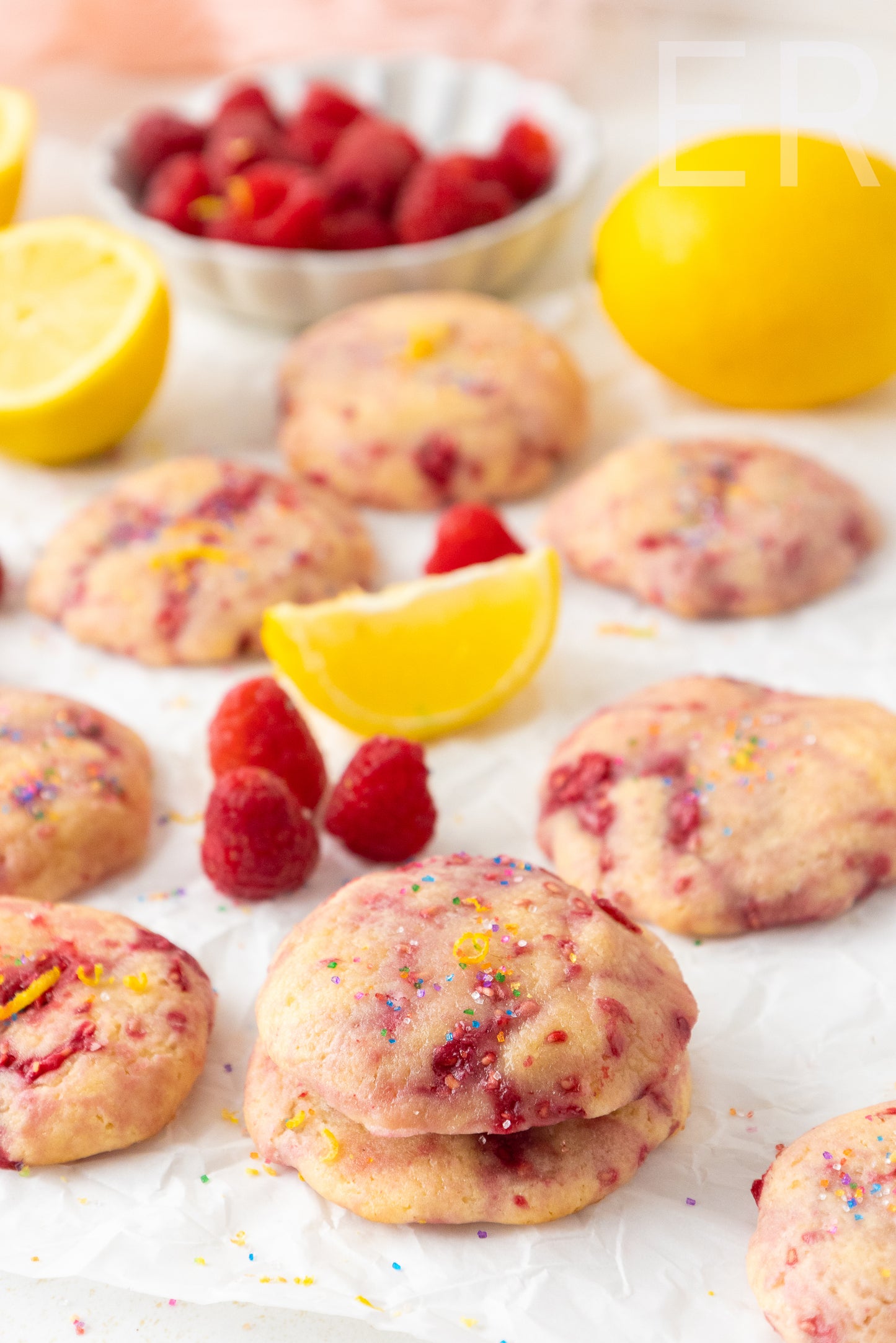 π Lemon Raspberry Cookies