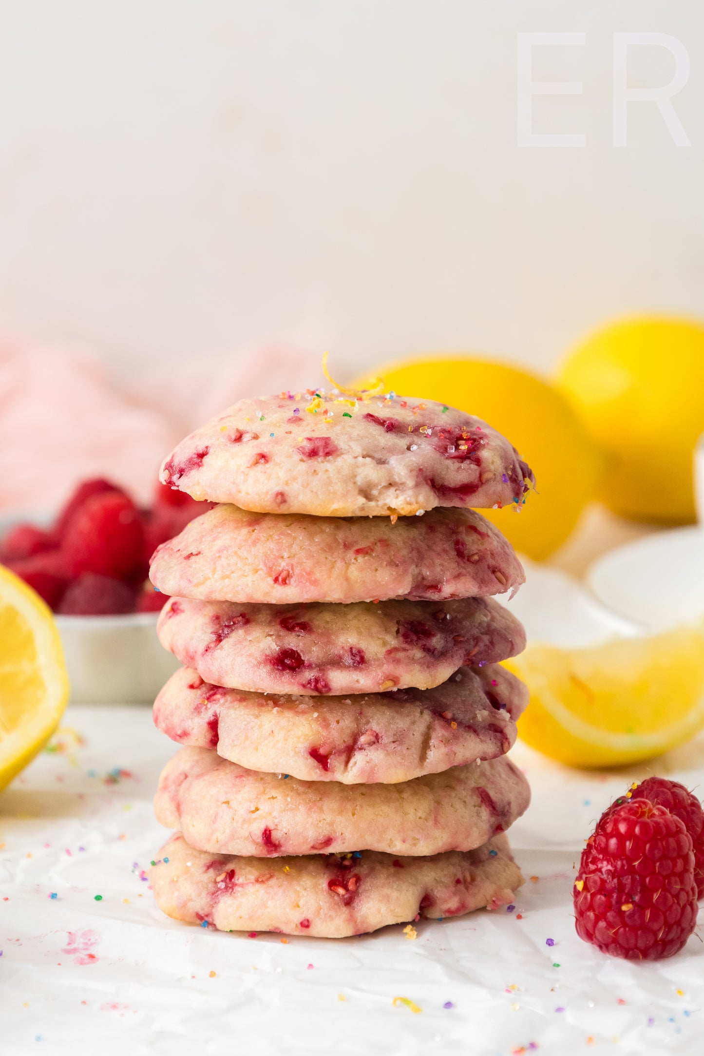 π Lemon Raspberry Cookies