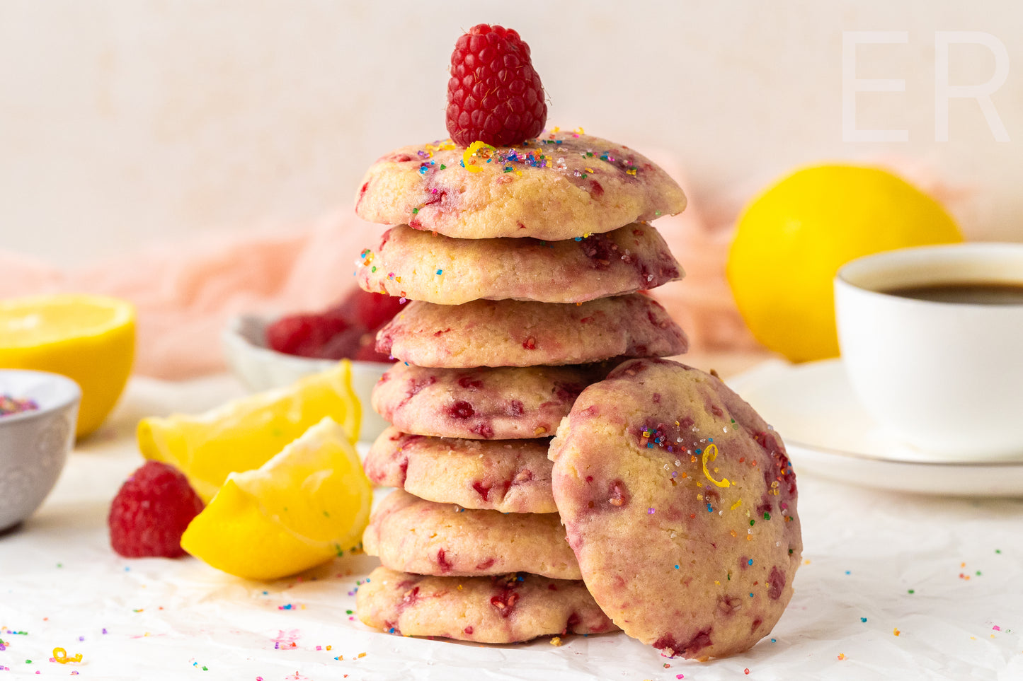 π Lemon Raspberry Cookies