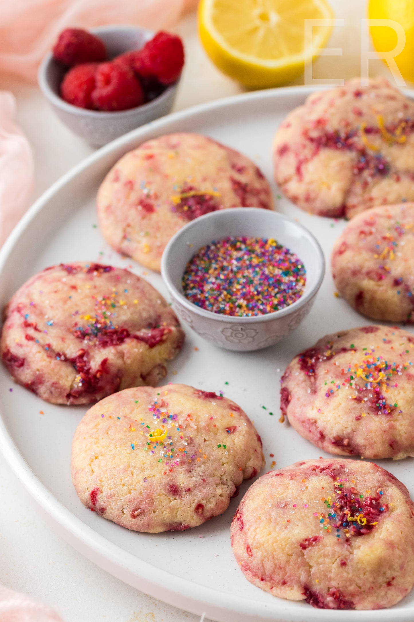 π Lemon Raspberry Cookies