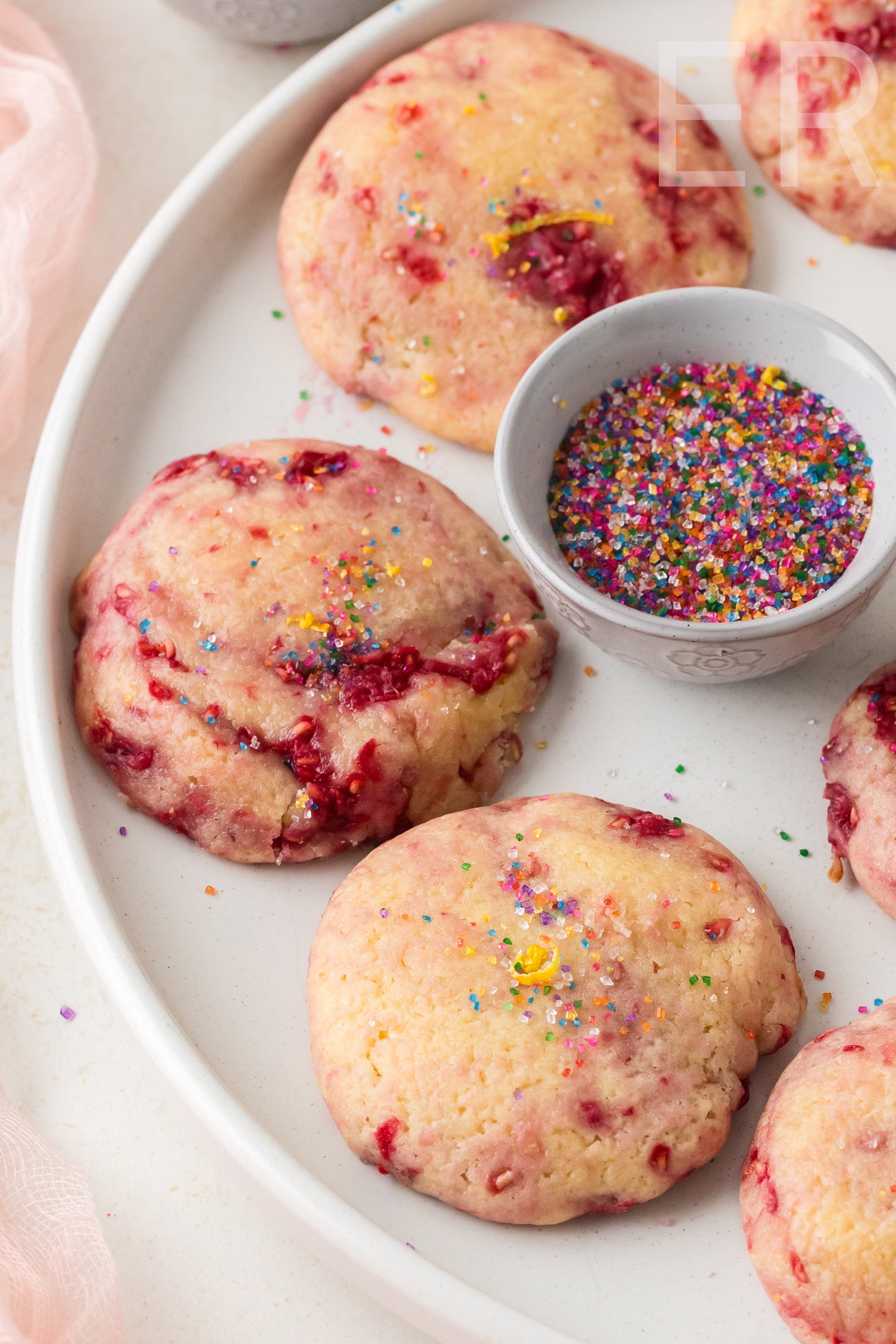 π Lemon Raspberry Cookies