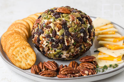 Easy Cheese Ball with Raisins & Pecans