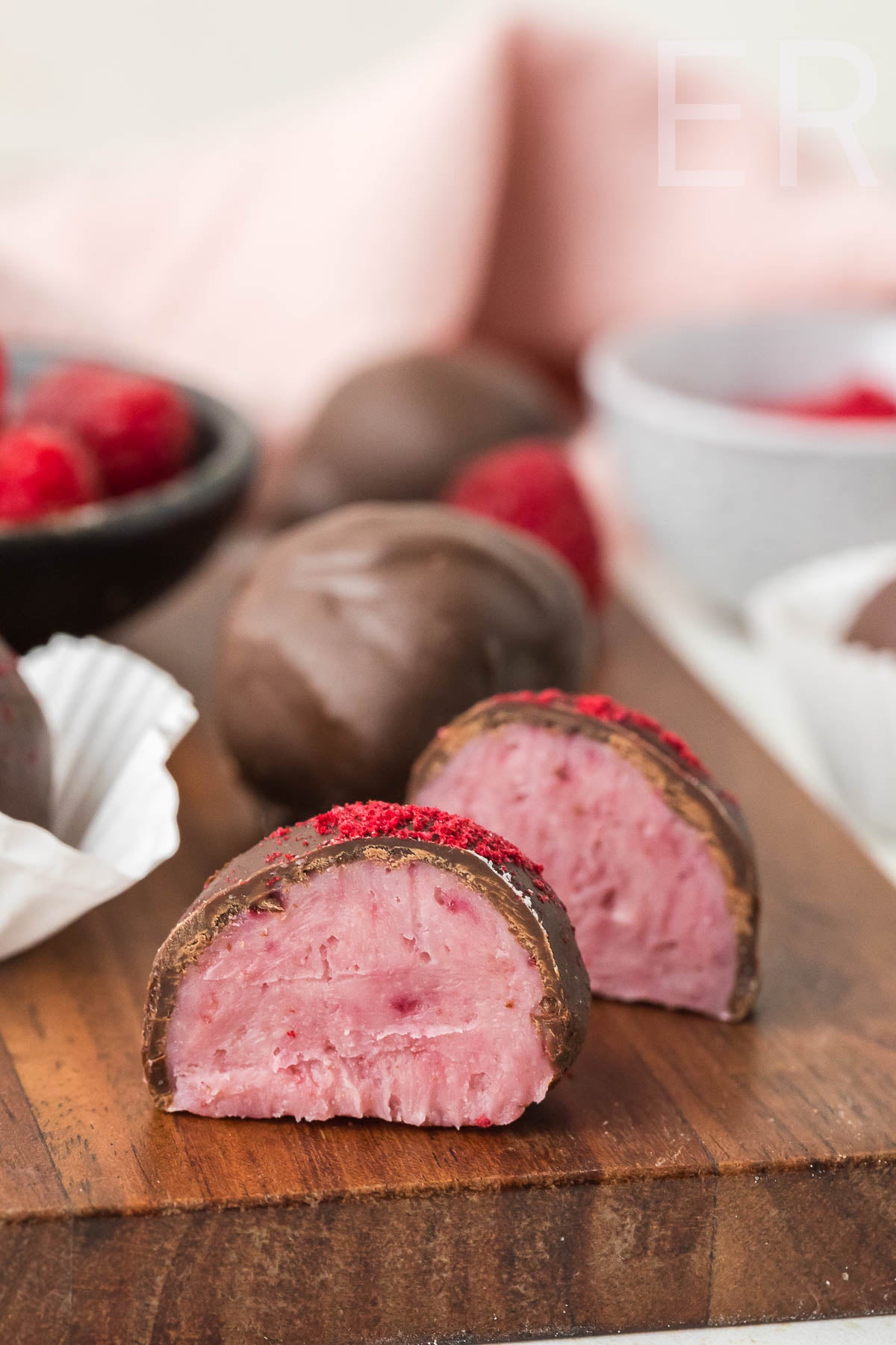Chocolate Raspberry Truffles