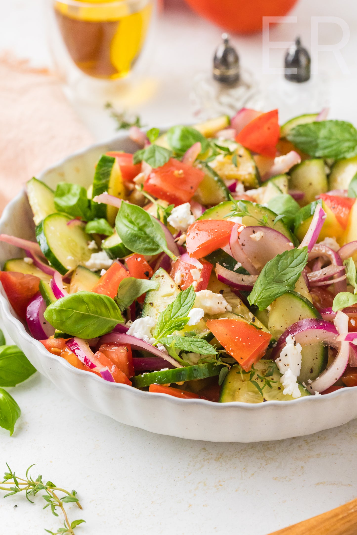 Cucumber Tomato Salad 🥒