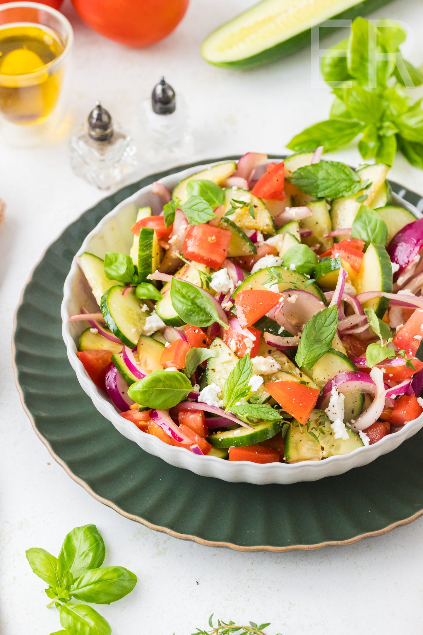 Cucumber Tomato Salad 🥒