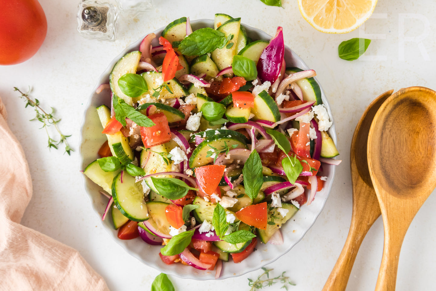 Cucumber Tomato Salad 🥒