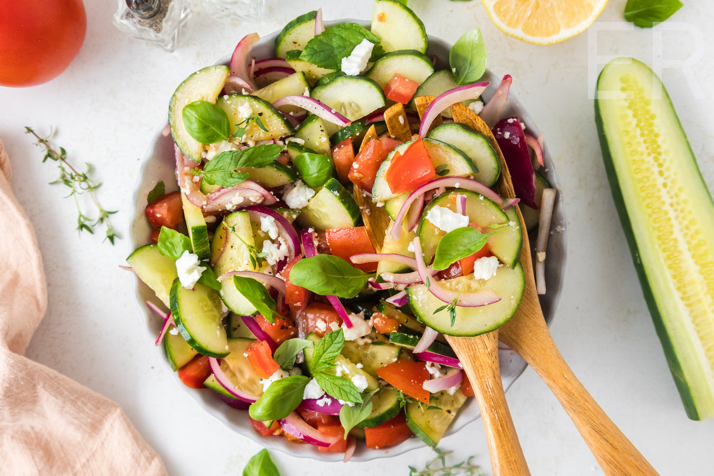 Cucumber Tomato Salad 🥒