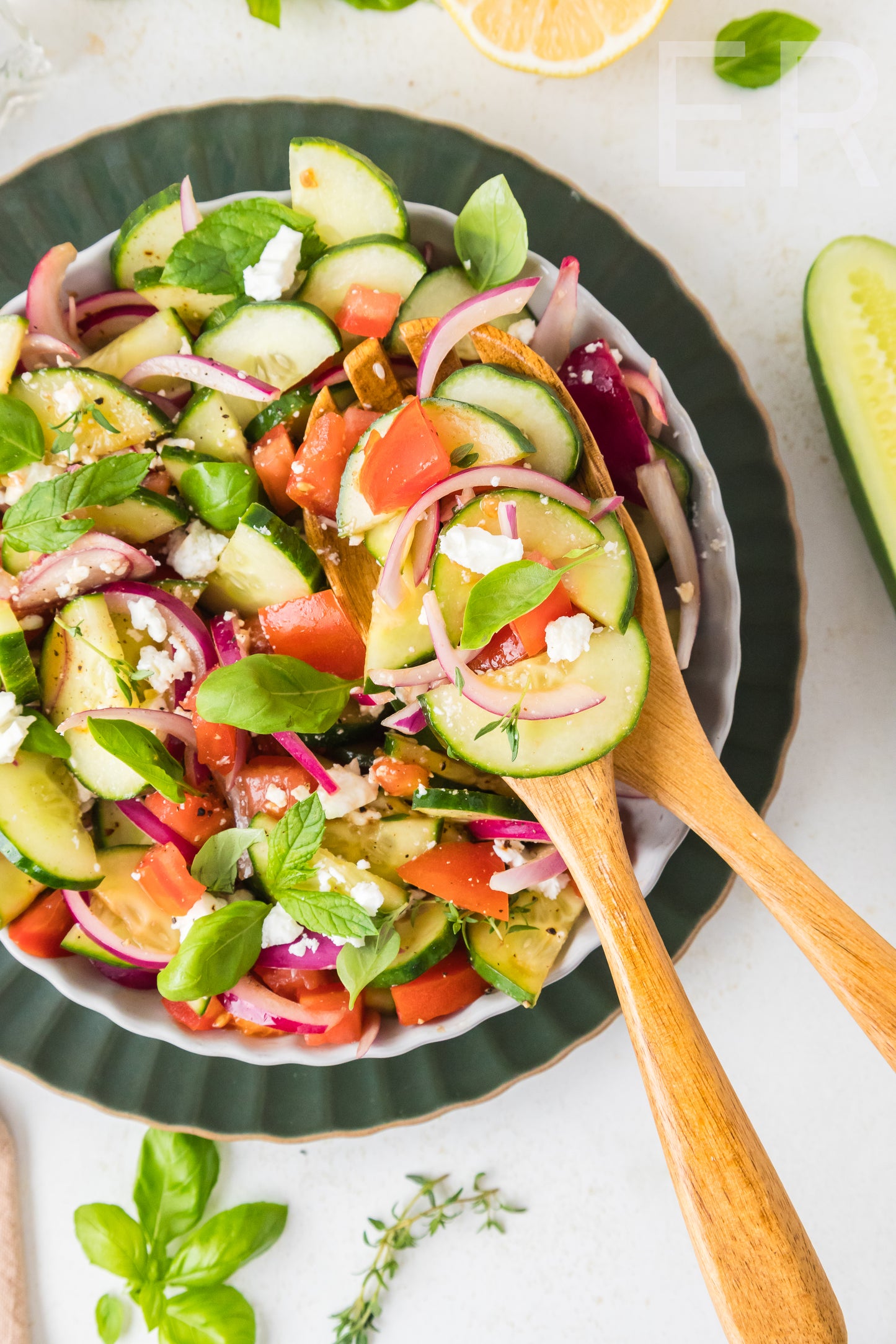 Cucumber Tomato Salad 🥒