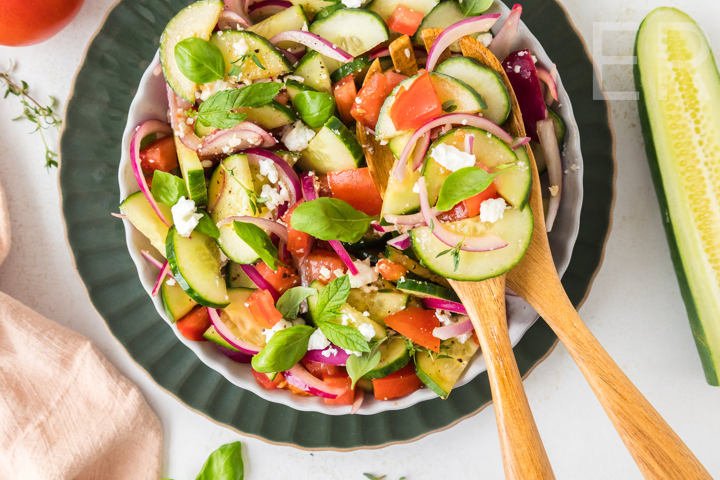 Cucumber Tomato Salad 🥒