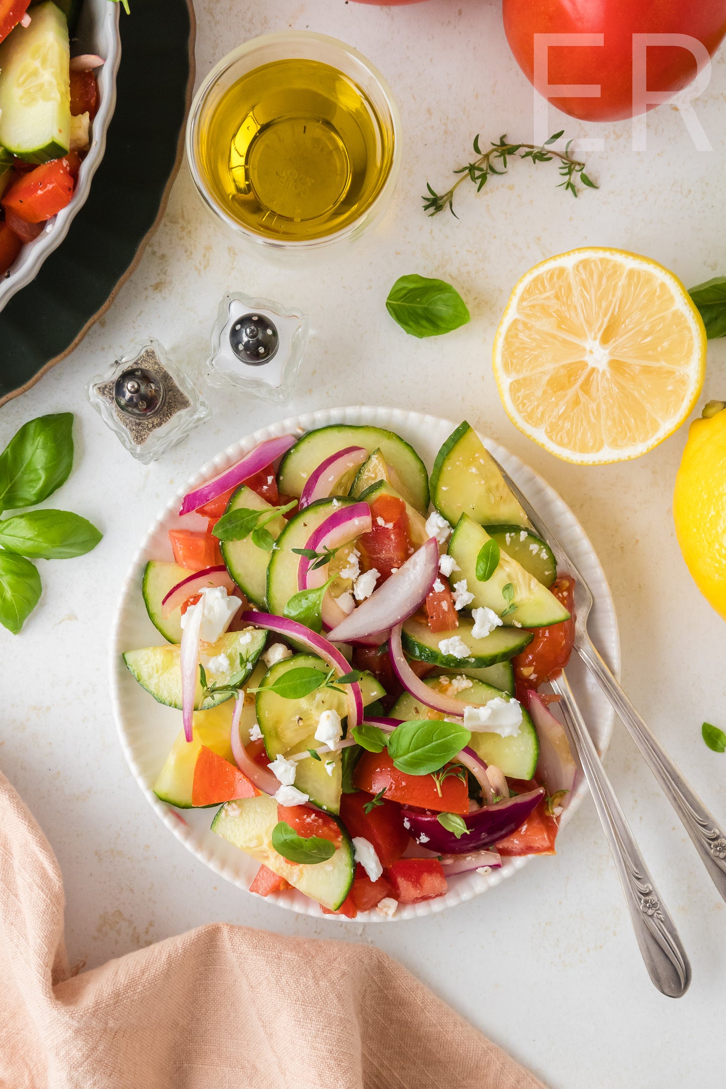 Cucumber Tomato Salad 🥒
