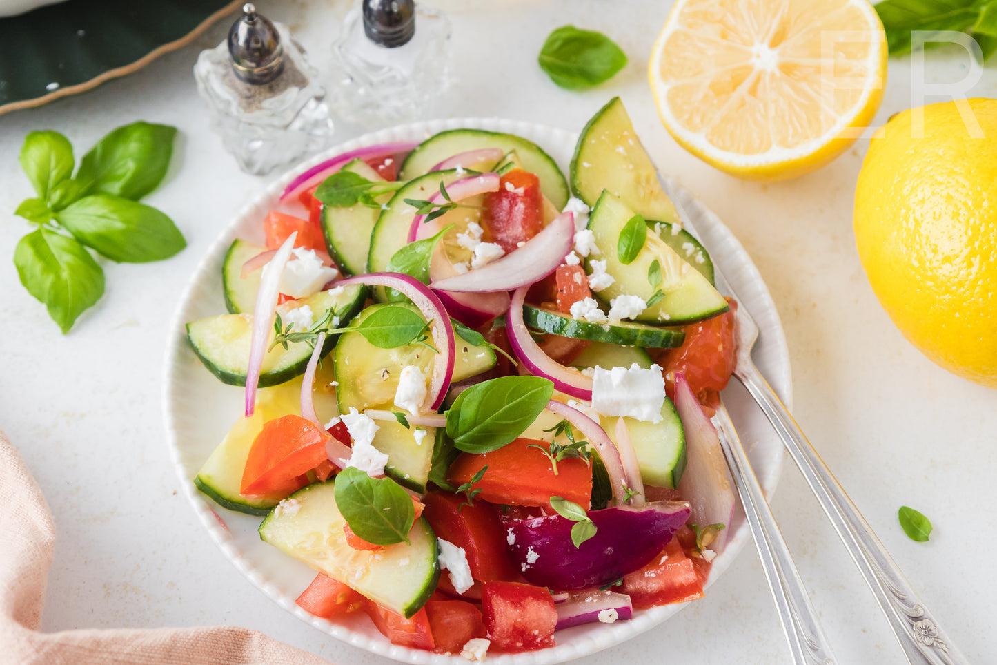 Cucumber Tomato Salad 🥒