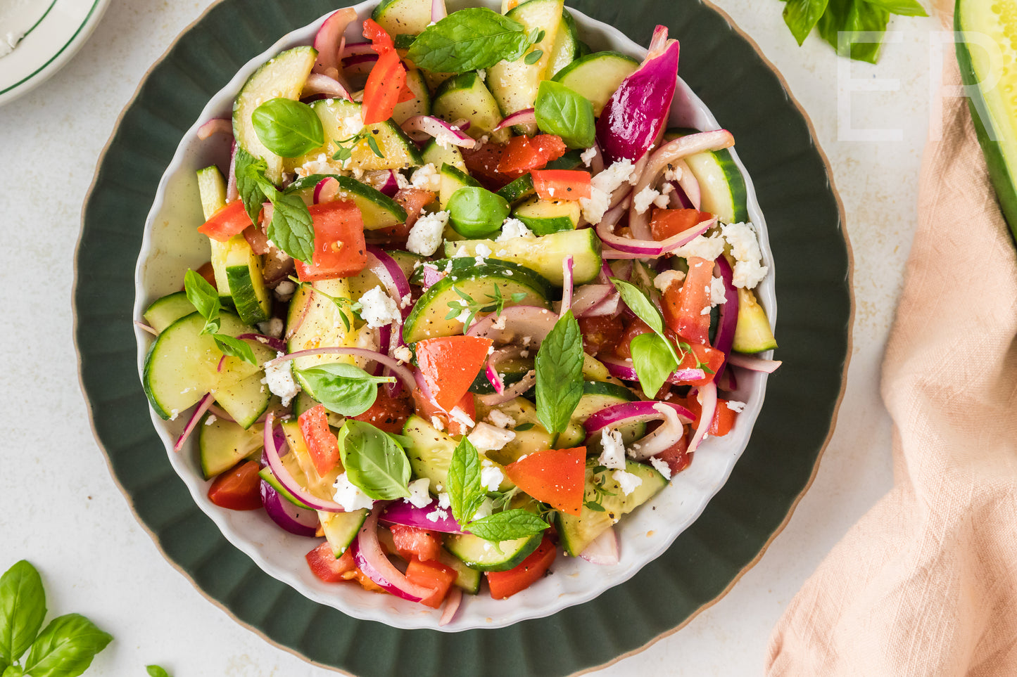 Cucumber Tomato Salad 🥒