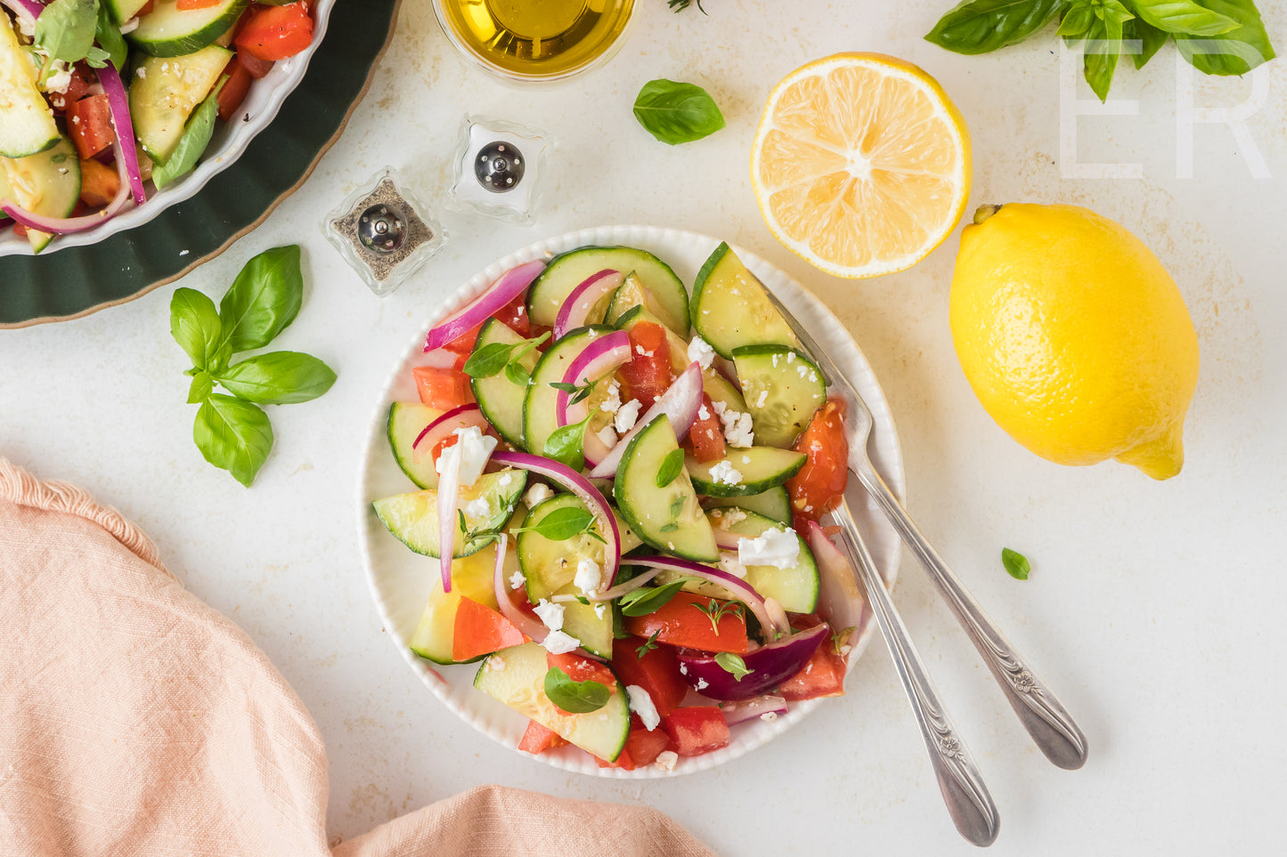 Cucumber Tomato Salad 🥒