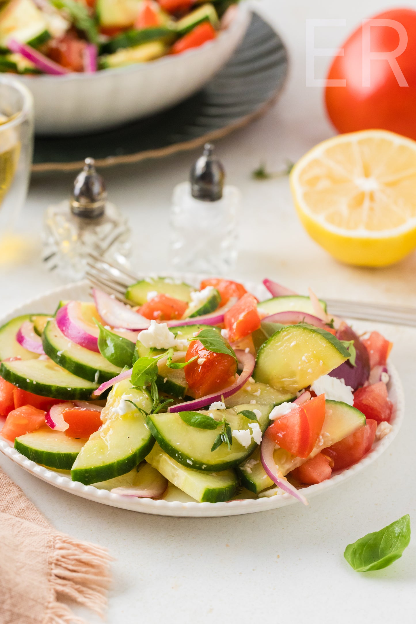 Cucumber Tomato Salad 🥒