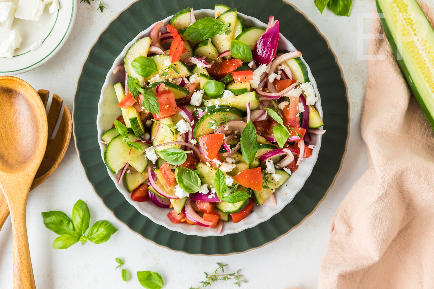 Cucumber Tomato Salad 🥒