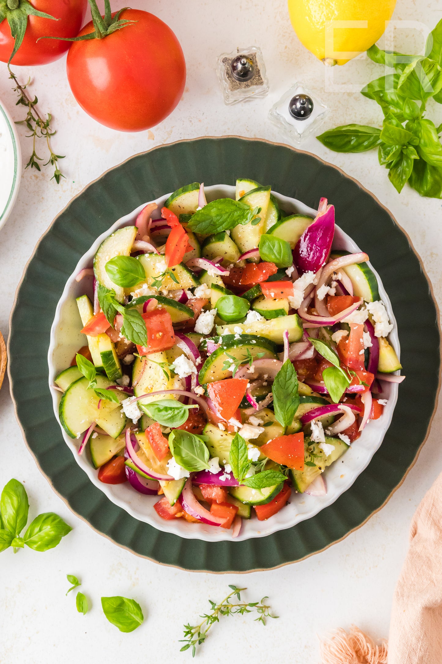 Cucumber Tomato Salad 🥒