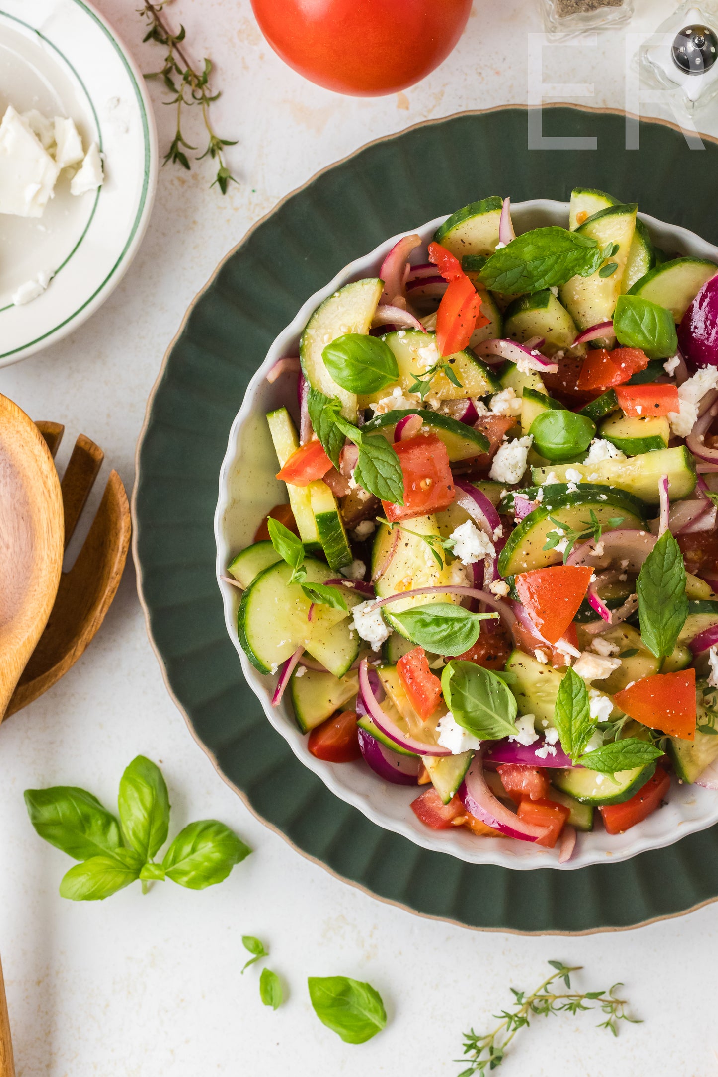Cucumber Tomato Salad 🥒