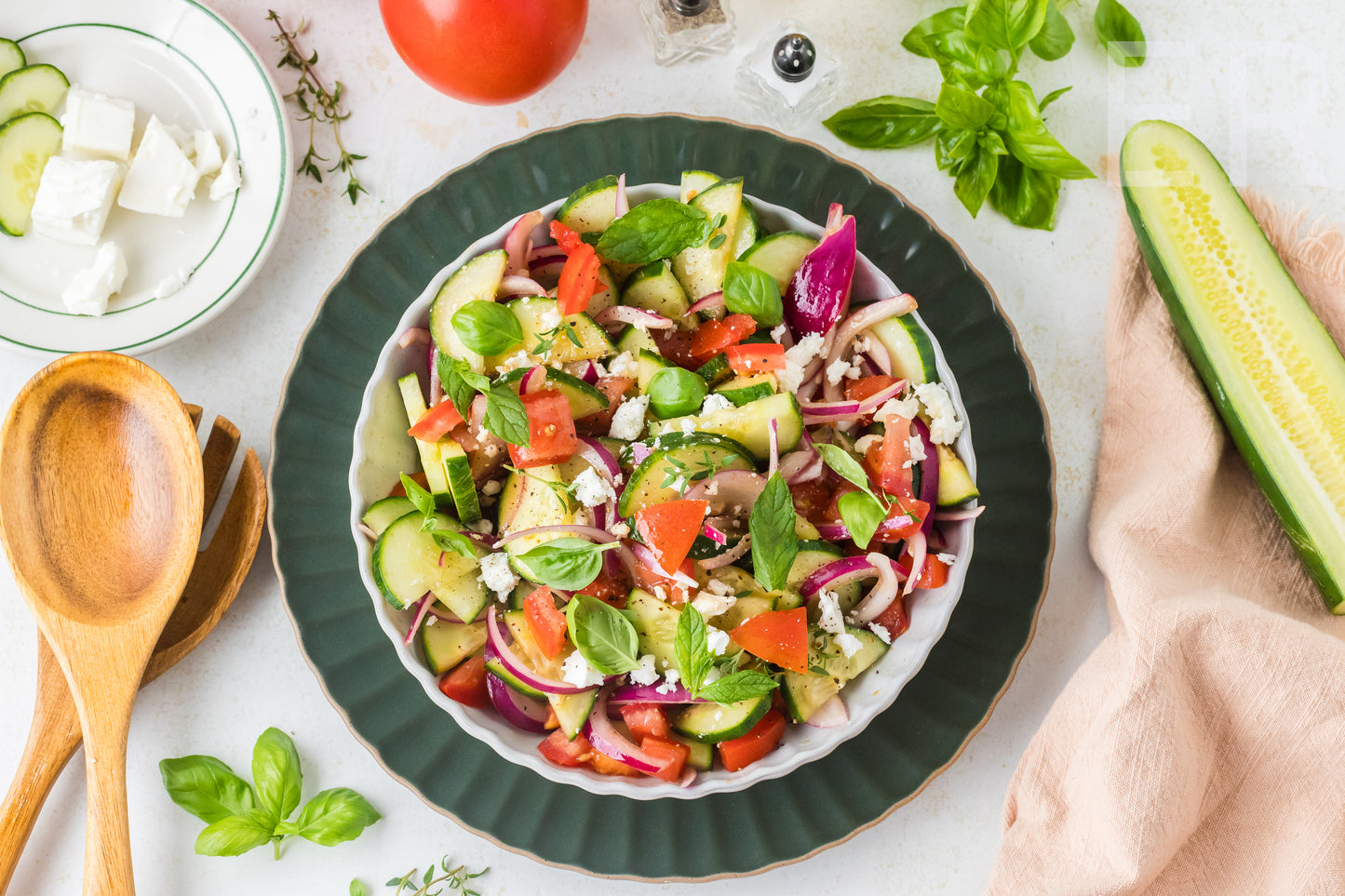 Cucumber Tomato Salad 🥒