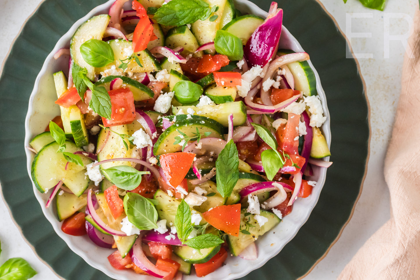 Cucumber Tomato Salad 🥒