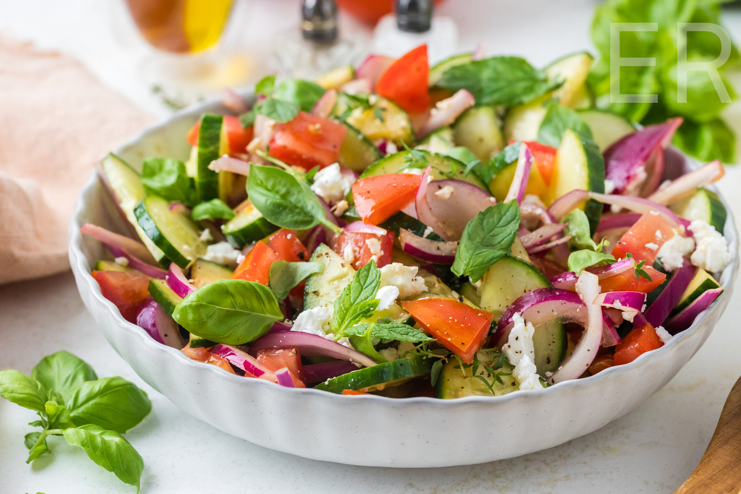 Cucumber Tomato Salad 🥒