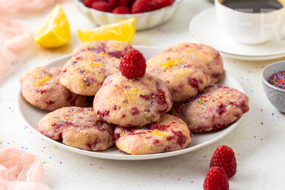 🍋 Lemon Raspberry Cookies