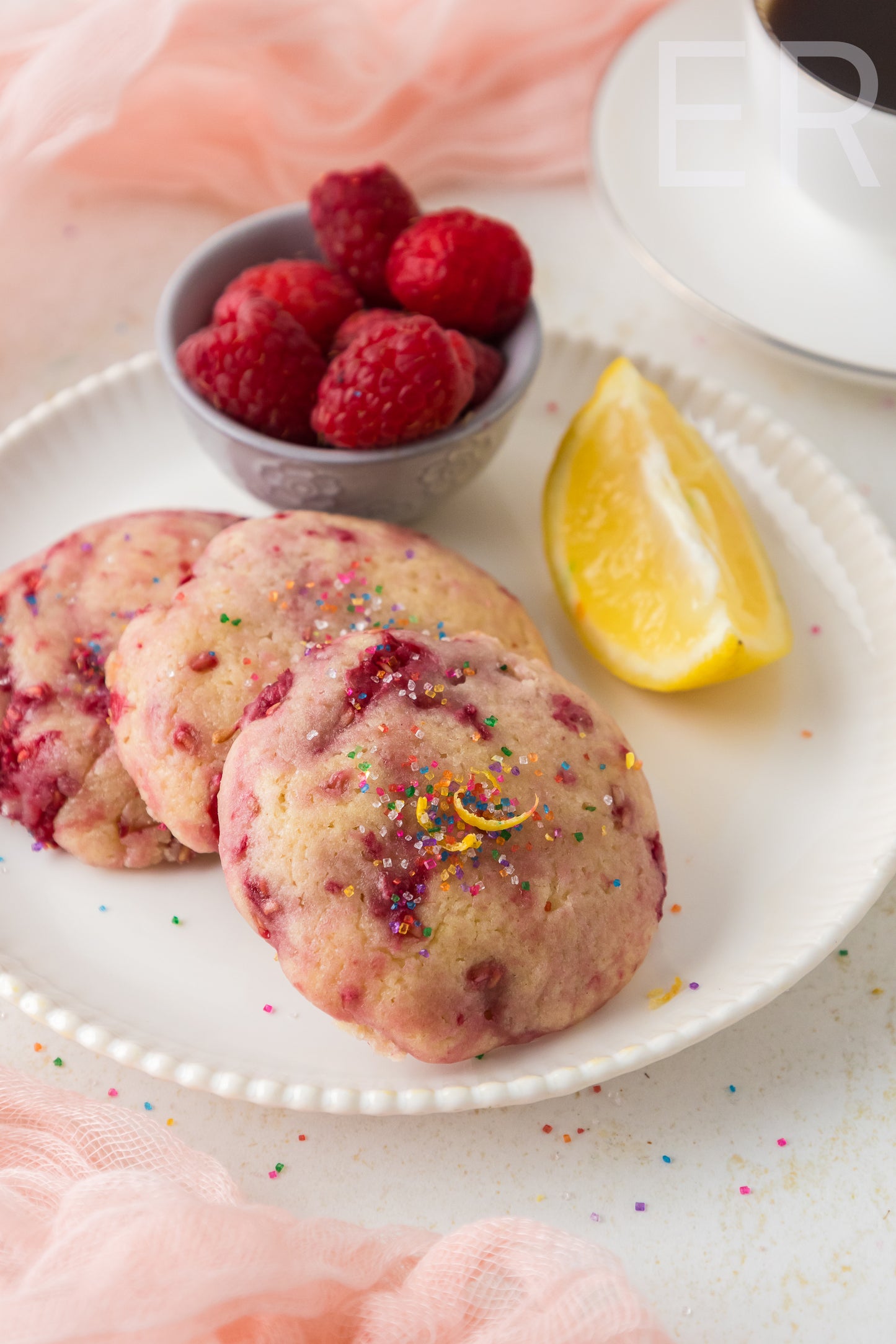 🍋 Lemon Raspberry Cookies