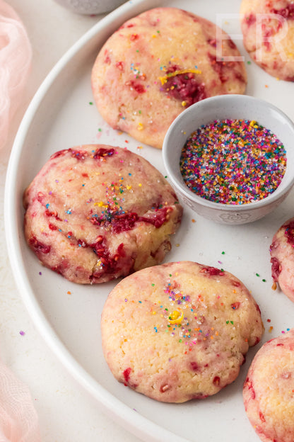 🍋 Lemon Raspberry Cookies