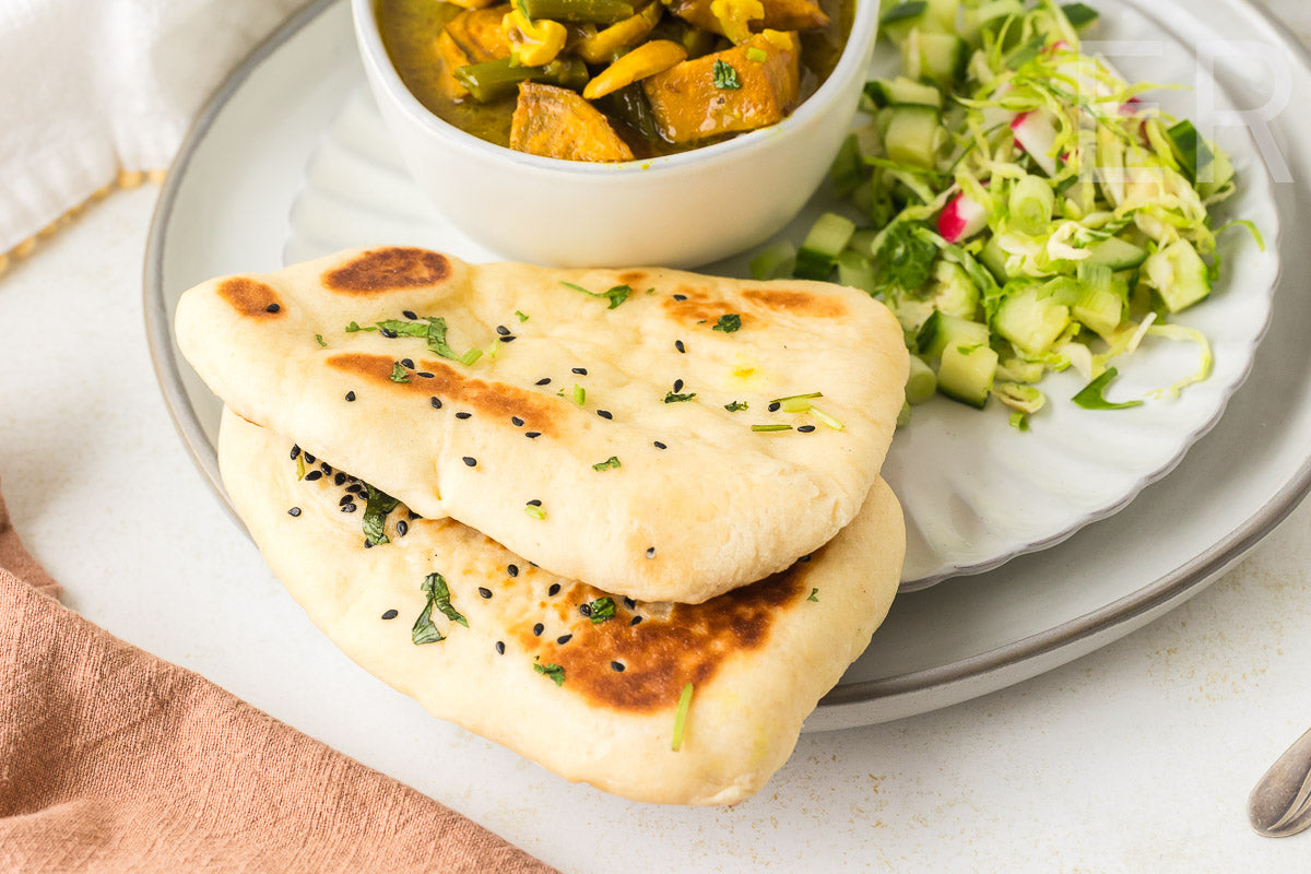 Easy Homemade Black Sesame Naan 🫓