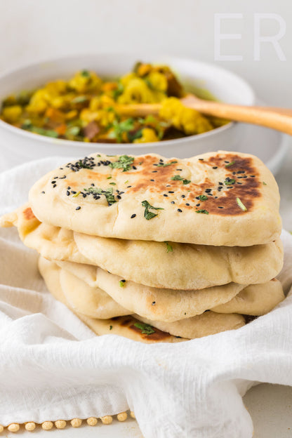 Easy Homemade Black Sesame Naan 🫓
