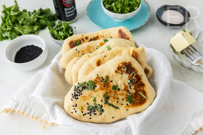Easy Homemade Black Sesame Naan 🫓