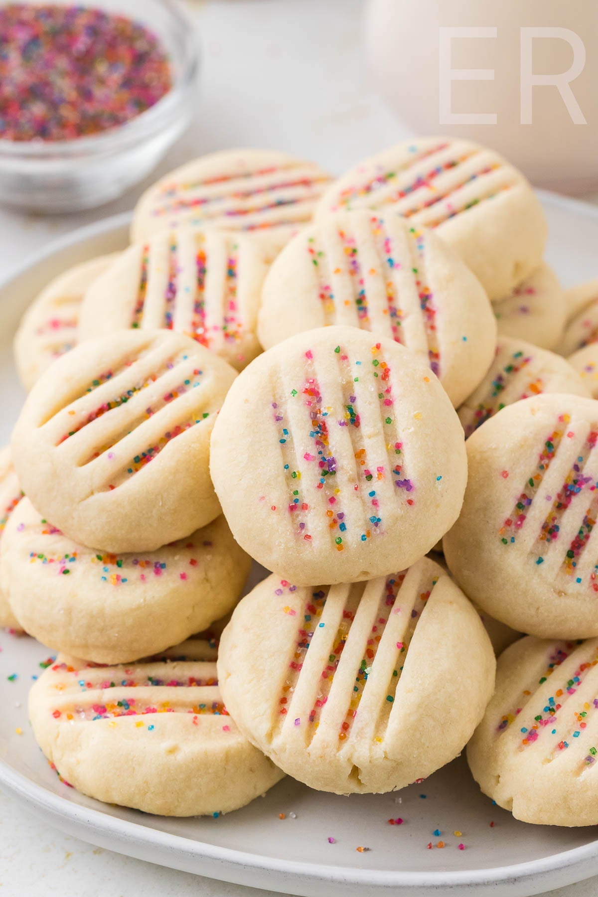 Whipped Shortbread Cookies